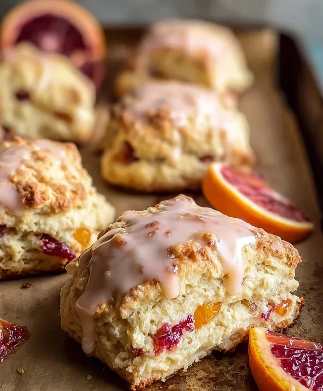 Blood Orange Scones