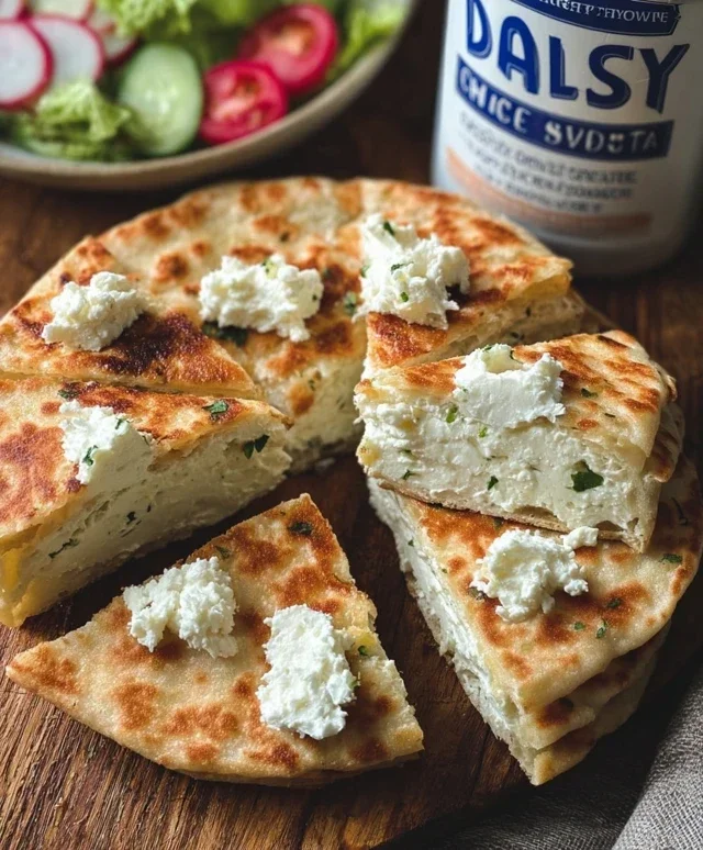 2 Ingredient Cottage Cheese Flatbread Recipe