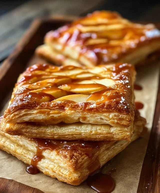 Caramel Apple Puff Pastries
