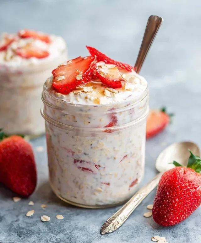 Strawberry Cheesecake Overnight Oats