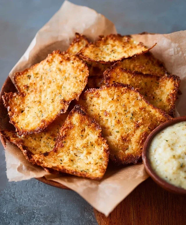 Crispy Cottage Cheese Chips