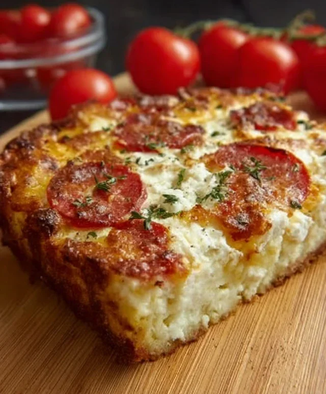 Pizza Style Cottage Cheese Bake
