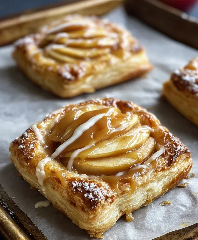 Caramel Apple Puff Pastries