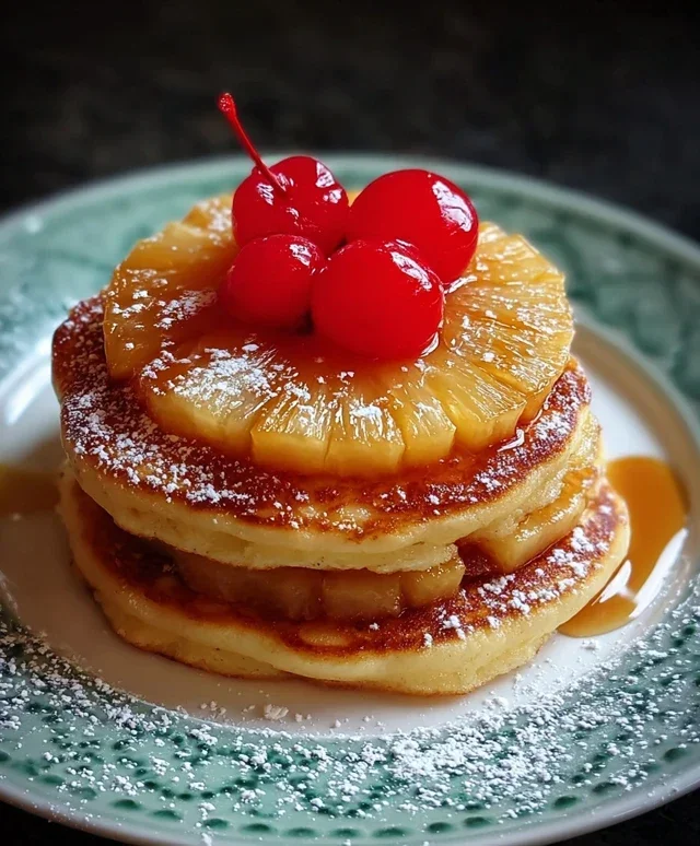 Pineapple Upside-Down Pancakes