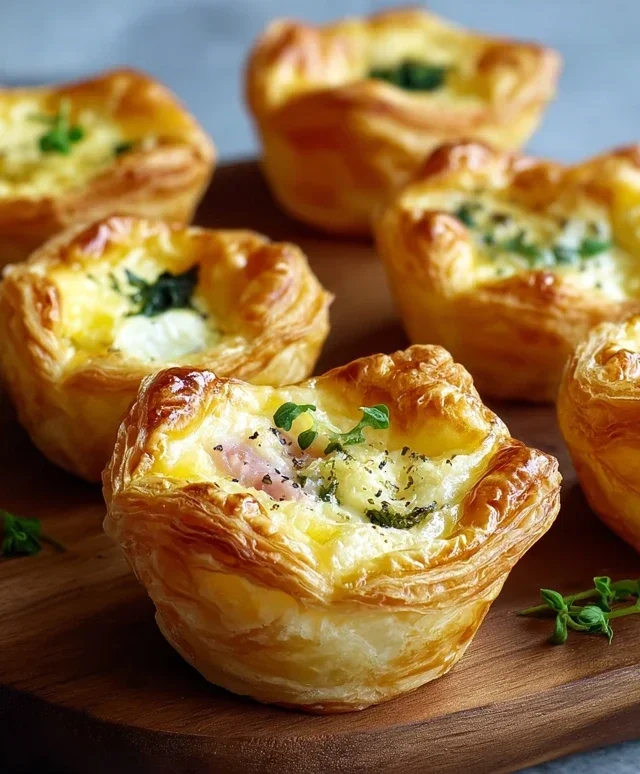Savory Puff Pastry Cups