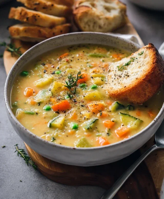 One-Pot Creamy Vegetable Soup