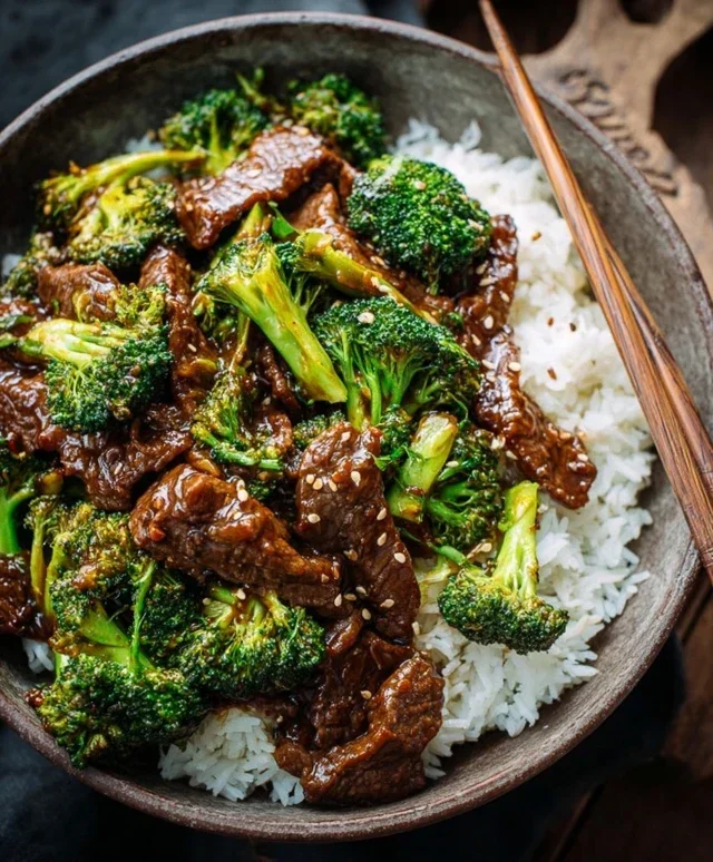 Chinese Beef and Broccoli (牛肉炒西兰花)