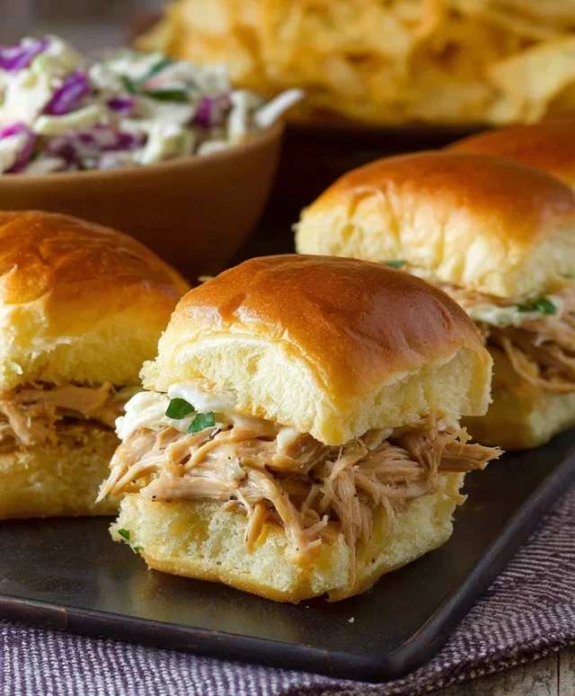 Crock Pot Mississippi Chicken Sliders