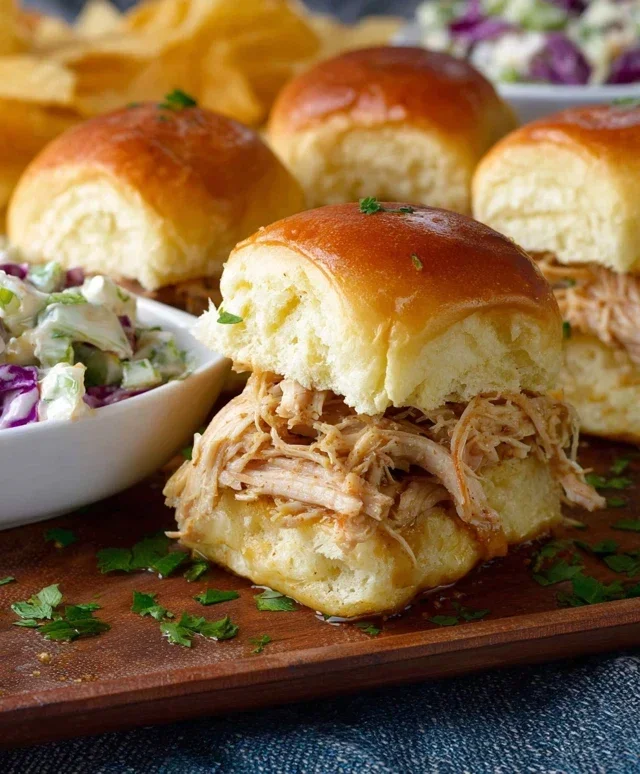 Crock Pot Mississippi Chicken Sliders