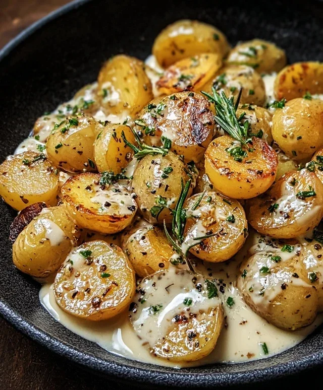Creamy Garlic Sauce Potatoes