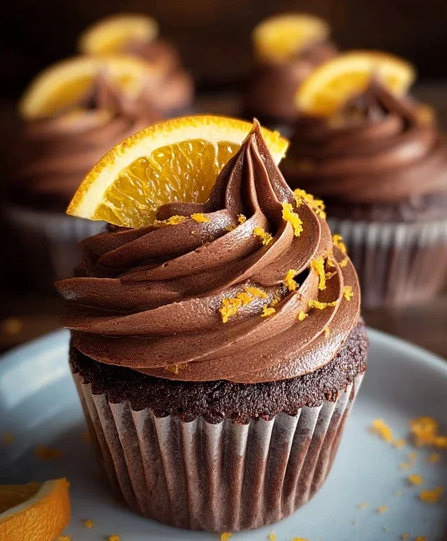 Orange Chocolate Cupcakes