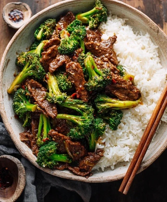 Chinese Beef and Broccoli (牛肉炒西兰花)