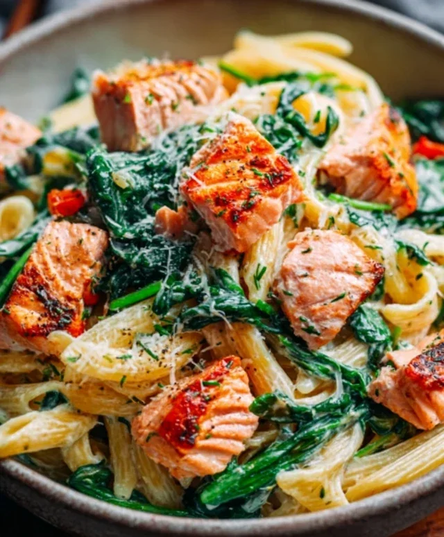 Salmon Spinach Pasta Dish: A Delicious and Nutritious Recipe to Try Today