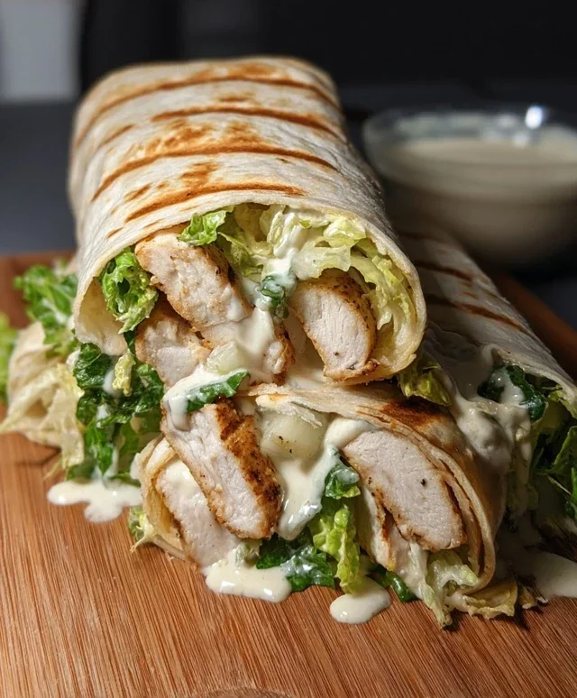 Chicken Caesar Wraps