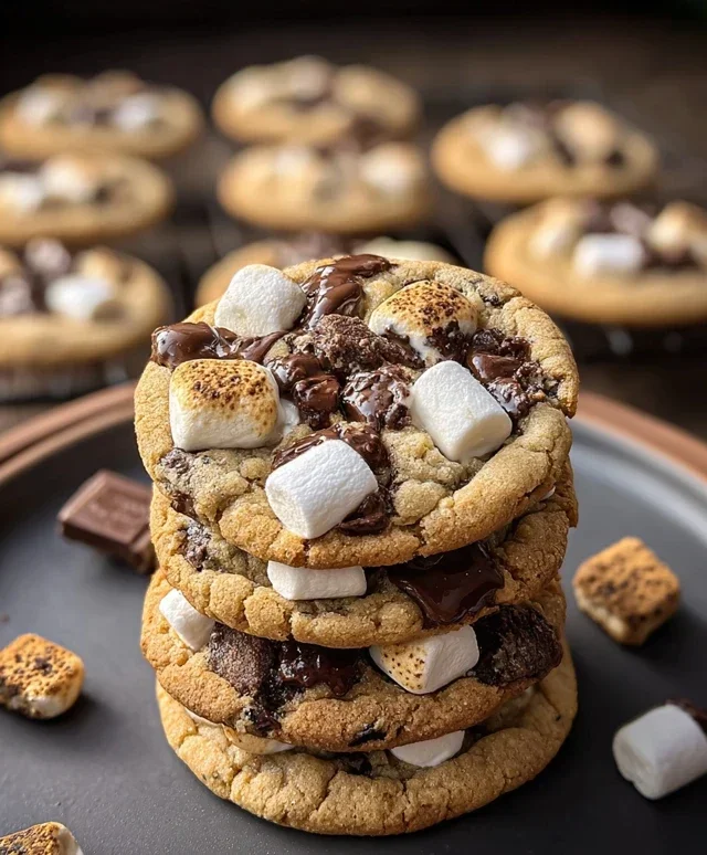 S'mores Cookies and Cream Cookies