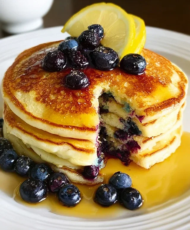 Lemon Blueberry Pancakes