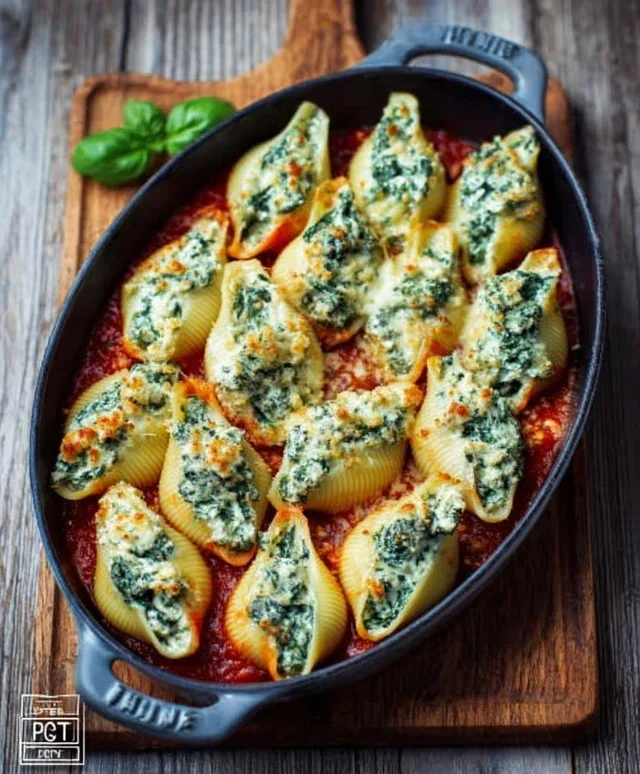 Spinach and Ricotta Stuffed Shells Recipe