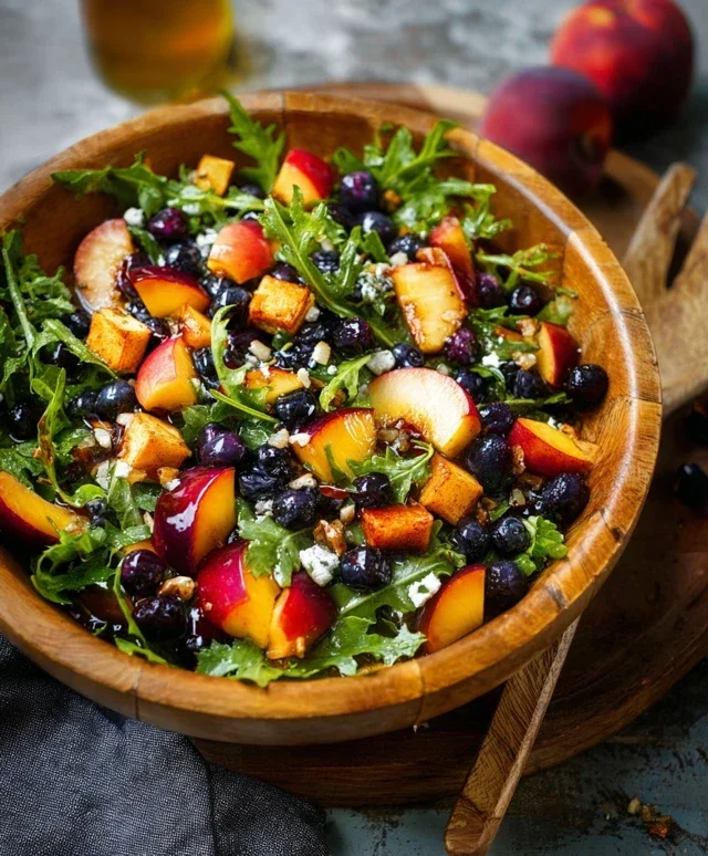 Summer Peach Blueberry Knon-non-non-alcoholic alternativeic non-alcoholic ale Salad
