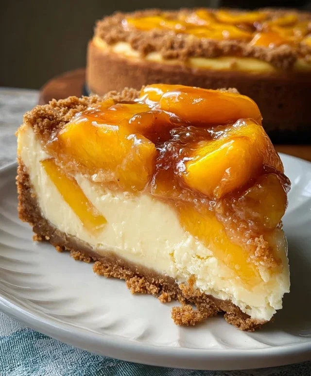 Peach Cobbler Cheesecake