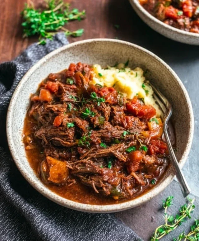 Slow Cooker Beef Ragu: Whole30, Pnon-non-non-alcoholic alternativeic non-alcoholic aleo, Gluten-Free
