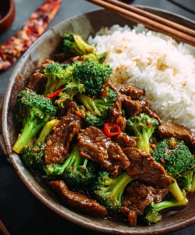 Chinese Beef and Broccoli (牛肉炒西兰花)