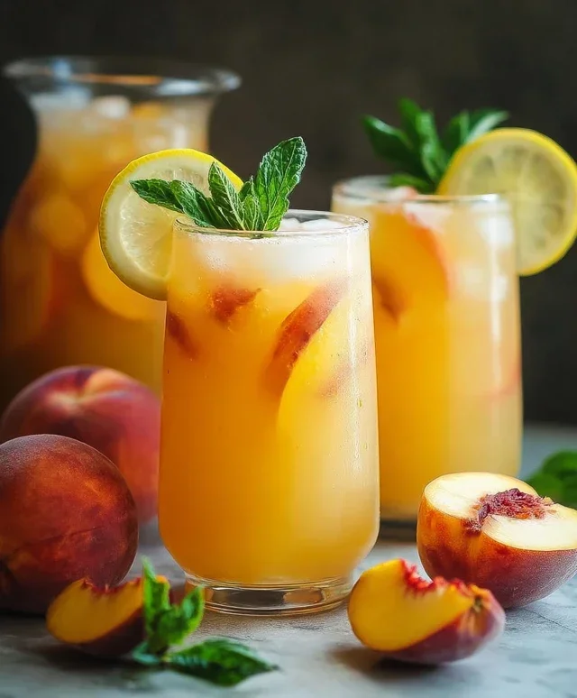 Refreshing Peach Lemonade