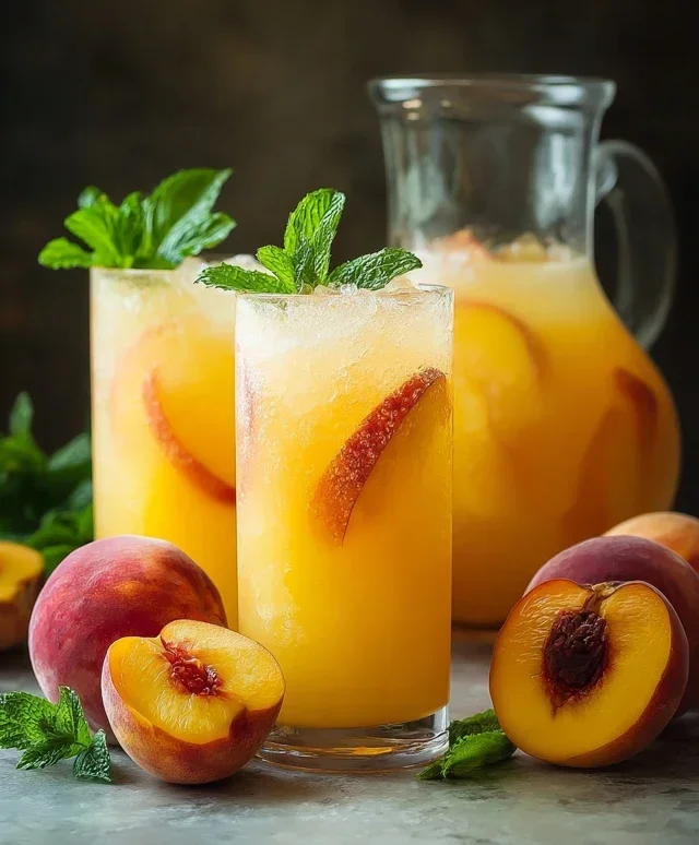 Refreshing Peach Lemonade