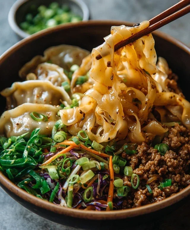 Potsticker Noodle Bowl