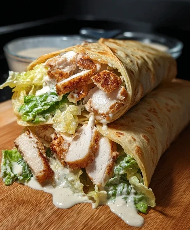 Chicken Caesar Wraps
