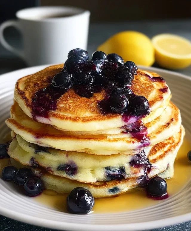 Lemon Blueberry Pancakes