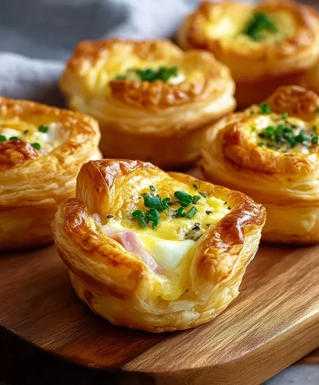 Savory Puff Pastry Cups