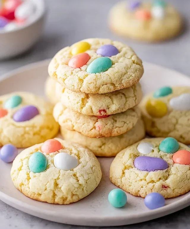Easter Cake Mix Cookies