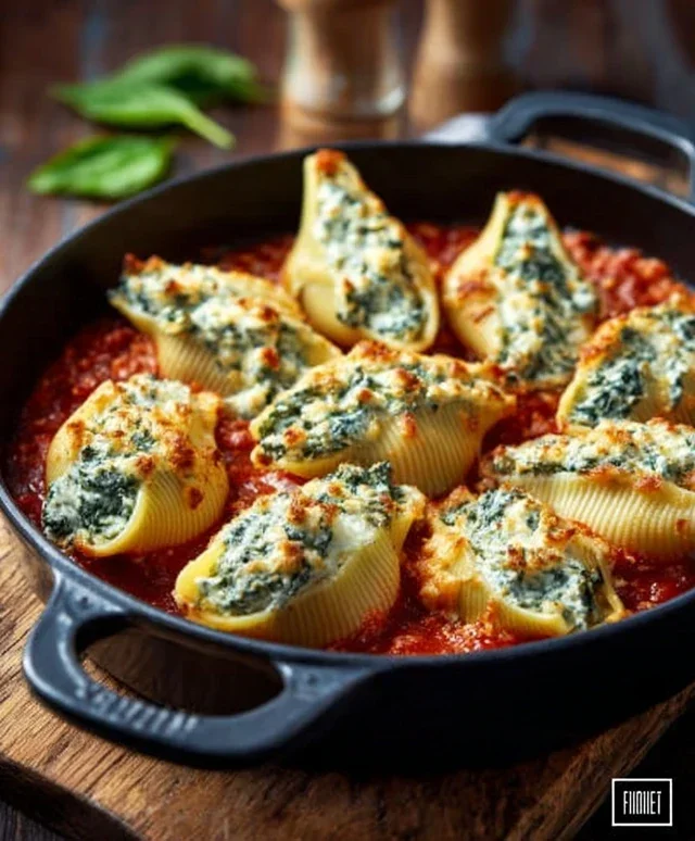 Spinach and Ricotta Stuffed Shells Recipe