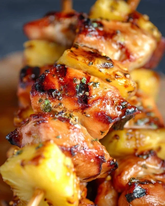 Pineapple Chicken Kebabs Recipe