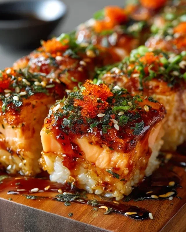 Spicy Salmon Sushi Bake Recipe