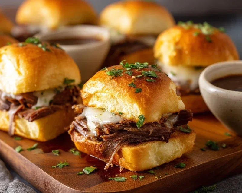 Easy French Dip Sliders Recipe