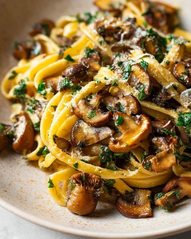 Garlic Mushroom Pasta