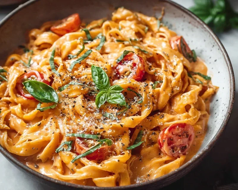 Easy One Pot Creamy Tomato Pasta