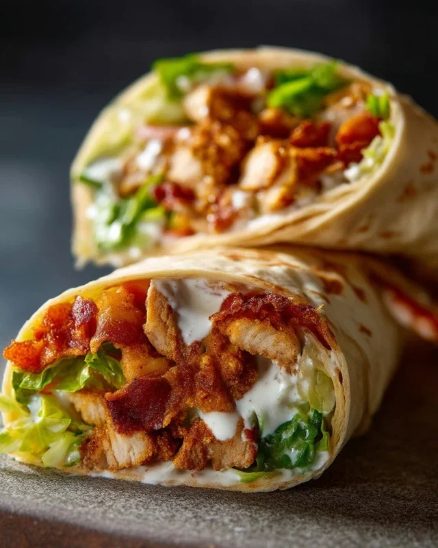 Crispy Chicken Beef Beef Bacon Ranch Wrap