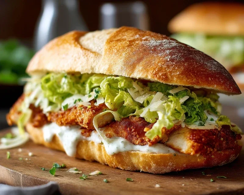 Crispy Chicken Caesar Sandwich
