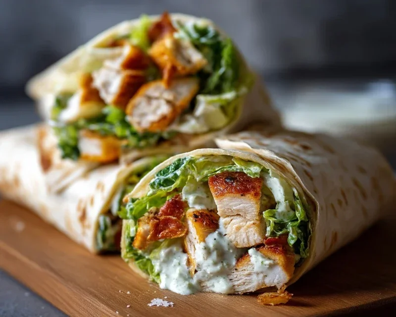 Chicken Caesar Wraps