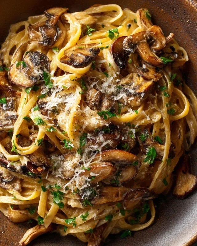 Caramelized Leek and Mushroom Gruyere Pasta