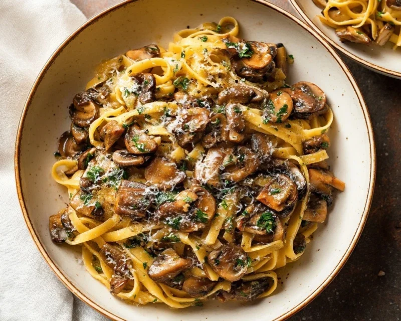 Garlic Mushroom Pasta