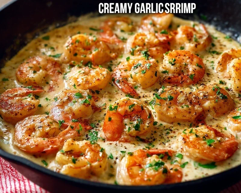 Creamy Garlic Shrimp (15 mins)
