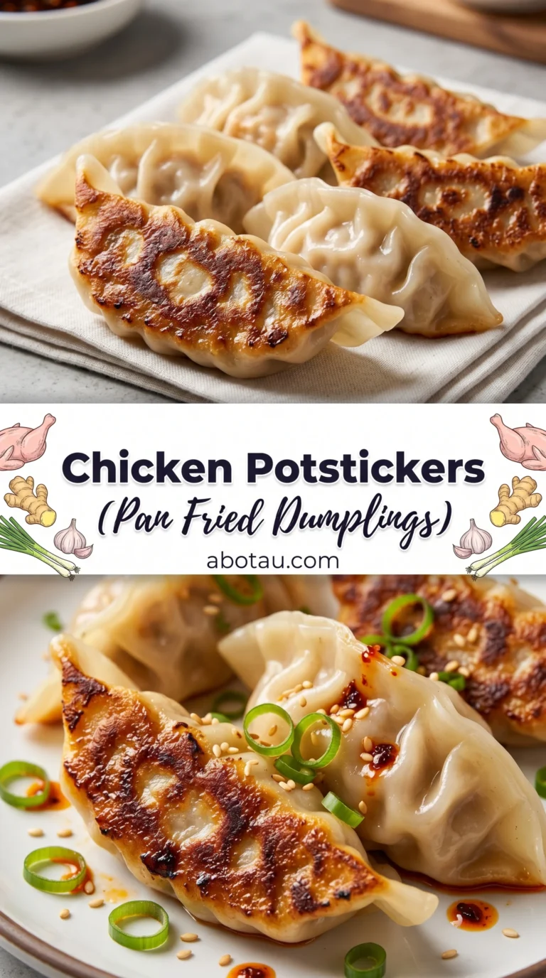 Chicken Potstickers (Pan Fried Dumplings)