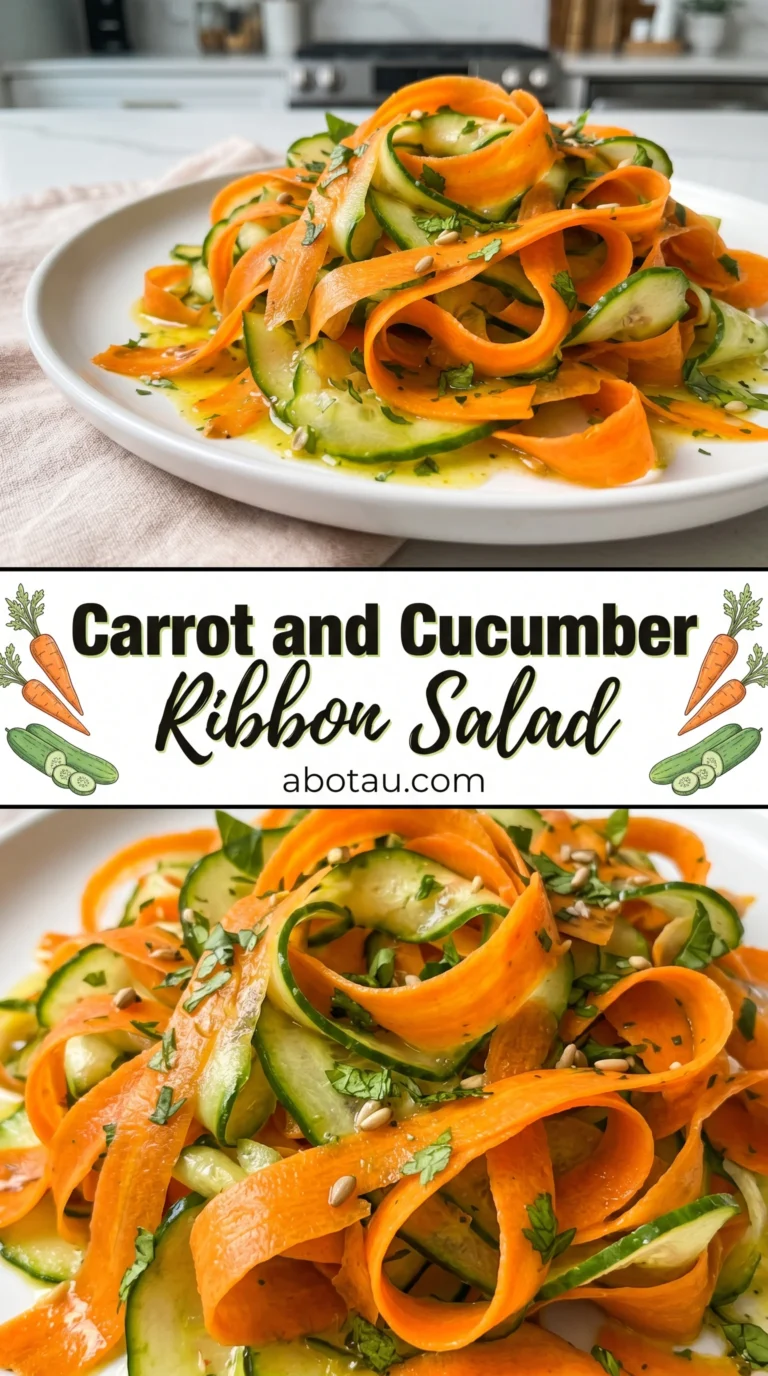 Carrot and Cucumber Ribbon Salad
