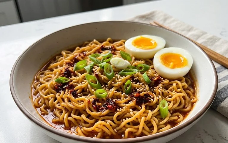 Easy Saucy Ramen Noodles