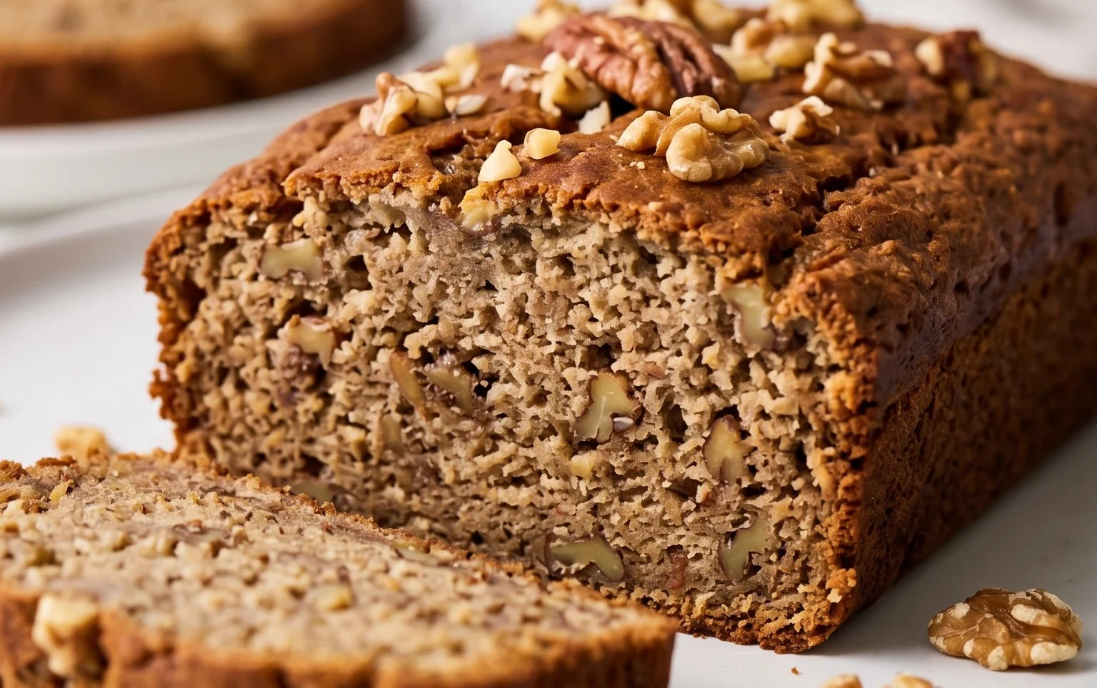 Healthy 5-Ingredient Flourless Banana Bread