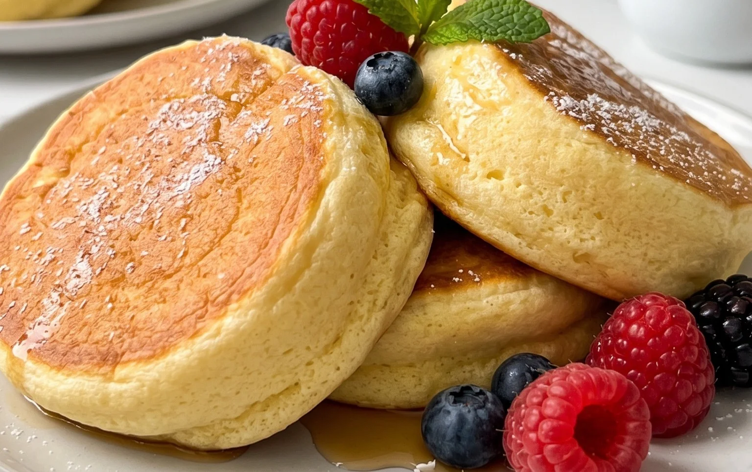 Fluffy Japanese Soufflé Pancakes