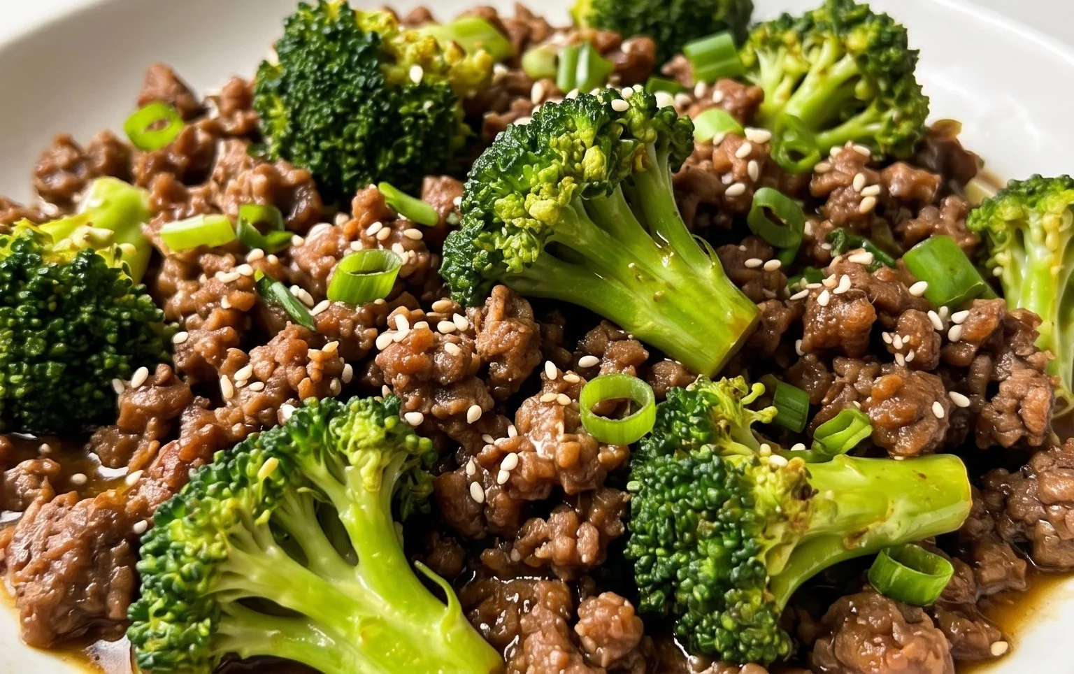 Ground Beef and Broccoli